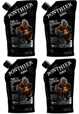 Produktbild von Ponthier BROMBEEREN PÜREE Frucht-Mark-Püree 4x 1 KG