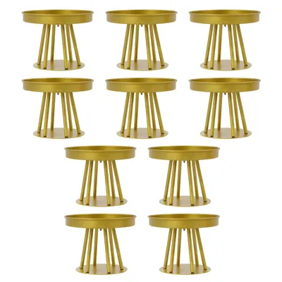 Produktbild von 10Pcs Blumenständer Rund Blumenregal Pflanzenregal Hochzeit Decor (Durchmesser:20cm Höhe:15cm)