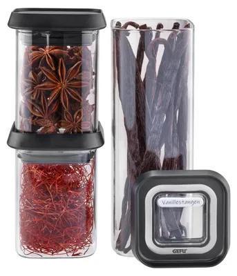 Zdjęcie produktu dla GEFU - Zestaw 3 szklanych pojemników 180ml/ 180ml/ 400ml PANTRY (1)