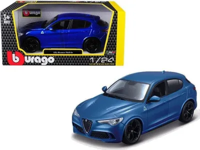Produktbild von Alfa Romeo Stelvio Blau 1:24 BBURAGO