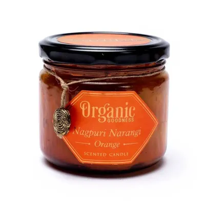 Produktbild von Organic Goodness Sojawachskerze Orange -- 200 g