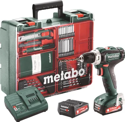Produktbild von METABO Bohrschrauber-Set "PowerMaxx BS 12 mobile W im Kunststoffk