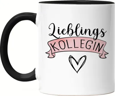 Produktbild von Lieblingskollegin Tasse Schwarz Arbeitskollegin Abschiedsgeschenk Büro Ruhestand