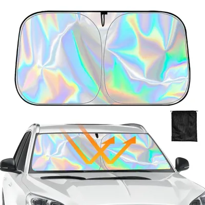 Imagen del producto de Protector solar para automóviles, 145 x 80 cm, plegable, con protección UV, para el parabrisas