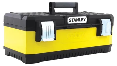 Produktbild von Stanley - Werkzeugkasten, Galvanisiert AW2538 (222 mm x 500 mm x 290 mm) (Gelb/Schwarz)