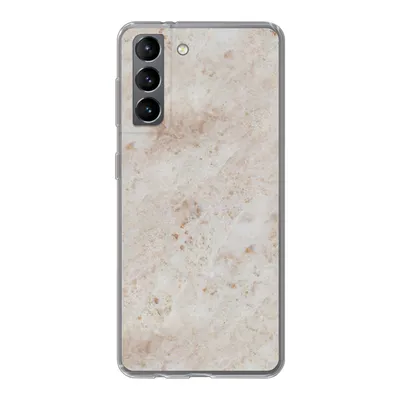Produktbild von MuchoWow® Handyhülle Schutzhülle Hülle für Samsung Galaxy S21 Marmor - Muster - Braun Silikon Softcase Handy Hülle - Softcase