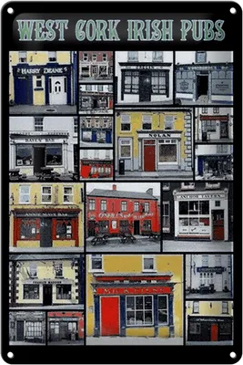 Produktbild von Blechschild Alkohol 20x30cm West Cork irish pubs