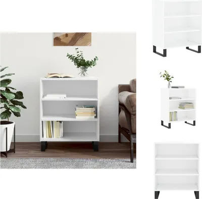 Produktbild von vidaXL Sideboard Hochglanz-Weiß 57x35x70 cm Holzwerkstoff -  Sideboards