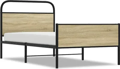 Produktbild von Bettgestell ohne Matratze 90x190 cm Sonoma-Eiche Holzwerkstoff