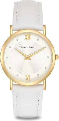 Produktbild von Eastside Watches Armband-Uhr gelbgold Echtleder Quarzuhr 10080154