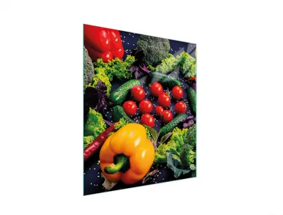Image de Planche à découper en verre 45x52 Légumes