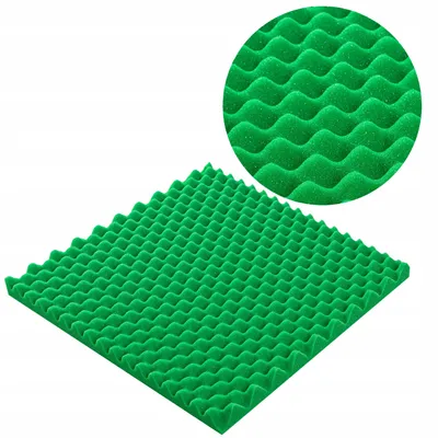 Produktbild von Bitmat Akustikpaneel Schallschutz Schaumstoffplatte Grün 50x50x3cm