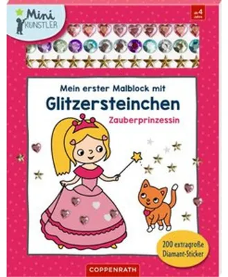 Obrázok produktu pre Mein erster Malblock mit Glitzersteinchen - Zauberprinzessin