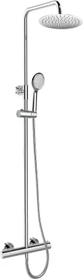 Immagine prodotto di Mereo Miscelatore termostatico con piatto rotondo doccia slim, acciaio inox - CB60104TSC