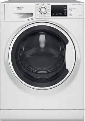 Obrázek produktu pro Hotpoint Active NDB 10736 WA IT, Přední plnění, Stojací, Bílá, Levý, Bílá, Knoflíky, Otočné
