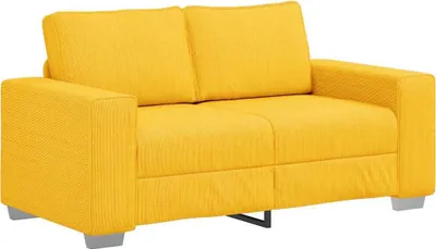 Immagine prodotto di vidaXL Divano a due posti giallo chiaro 160x77x82 cm in velluto