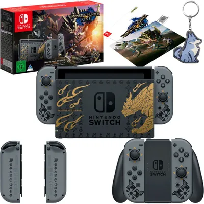 Produktbild von Nintendo Monster Hunter Rise Edition, Nintendo Switch, NVIDIA Custom Tegra, Grau, D-Pad, Home button, Tasten, LCD