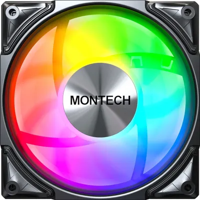 Obrázok produktu pre Montech METAL PRO 12 ARGB PWM, Ventilátor, 12 cm, Čierna