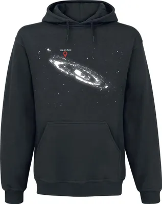 Produktbild von Funshirt Kapuzenpullover Herren You Are Here schwarz L