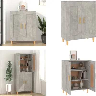 Produktbild von vidaXL Sideboard Betongrau 69,5x34x90 cm Holzwerkstoff - Sideboard - Sideboards - Schrank - Lagerschrank