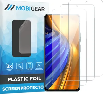 Produktbild von Mobigear  POCO F4 Displayschutz Schutzfolie - Hüllenfreundlich (3er Pack)