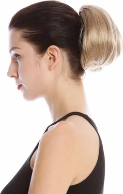 Produktbild von WIG ME UP Haarteil Dutt Zopf Kurz Glatt Voluminös Honigblond 909AB-V-16