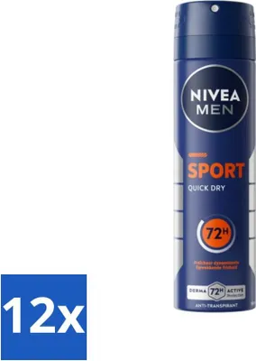 Produktbild von NIVEA Men Deodorant Spray Sport 150 ml - Vorteilspack - 12 Stücke