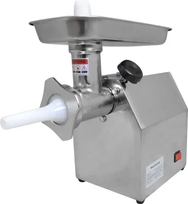 Image de Hachoir à viande électrique professionnel, poussoir à saucisses, machine à saucisses électrique, acier inoxydable, hachoir de boucher, hachoir à viande pour hamburgers, haute performance, lame