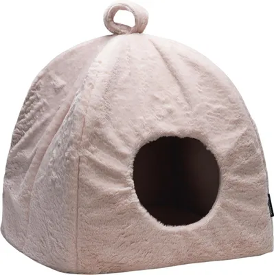 Image de Beeztees Maison pour chats Moza en peluche rose