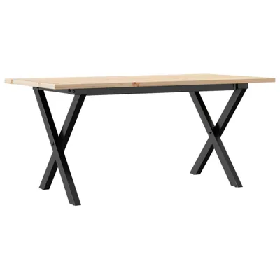Produktbild von vidaXL Couchtisch X-Gestell 90x40x45cm Massivholz Kiefer und Stahl