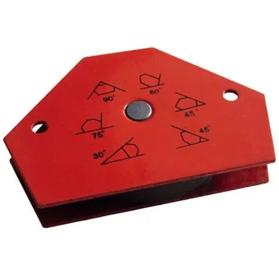 Produktbild von Winkelmagnet Dauermagnet 95x64 mm, 105°/125°/140° Fixierwinkel, 9 kg Tragkraft für Schweißen