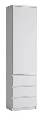 Produktbild von Schrank 200x50,1x40 cm, 1-türig, 3 Schubladen, 4 Einlegeböden, griffloses Öffnungssystem