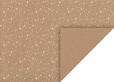 Image de HEYDA 204771843 Carton naturel Coeurs 50 x 70 cm blanc