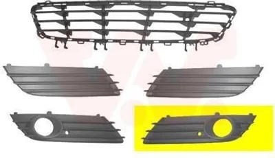 Produktbild von VAN WEZEL Lüftungsgitter Grill Stoßfänger für OPEL Astra H Caravan (A04) mit Loch/Löchern für Nebellampen