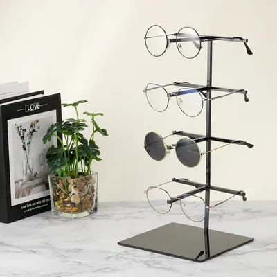 Produktbild von Sonnenbrillenaussteller, Schwarz – Sonnenbrillenhalter, Brillenständer, Brillenausstellung, Brillenhalter