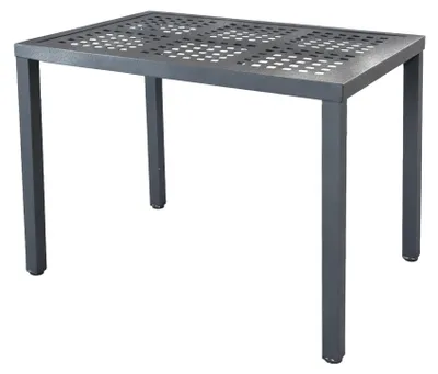 Image de Support pour plantes en aluminium avec échelle, peu encombrant, pour l'intérieur et l'extérieur, terrasse, balcon, jardin (noir, 52,5 x 38 x 38 cm)