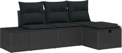 Obrázek produktu pro vidaXL Zahradní sedací souprava, 4 kusy, polyratan