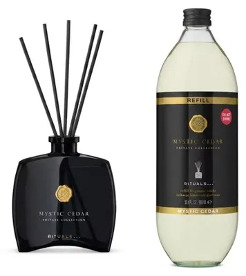 Produktbild von Rituals Mystic Cedar Fragrance Sticks und Refill Home Duo