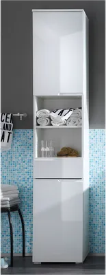 Produktbild von Hochschrank Badschrank Beistellschrank Seitenschrank Badmöbel "Suzette I"
