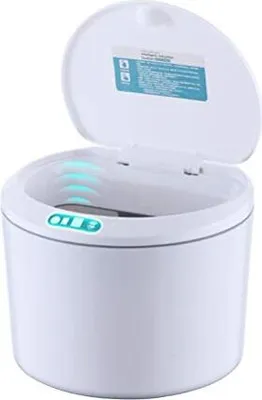 Produktbild von Intelligenter Müll kann 3L nicht kontakter automatischer Bewegungssensor wasserdichtes Schlafzimmer, Büro, Wohnzimmer (weiß)