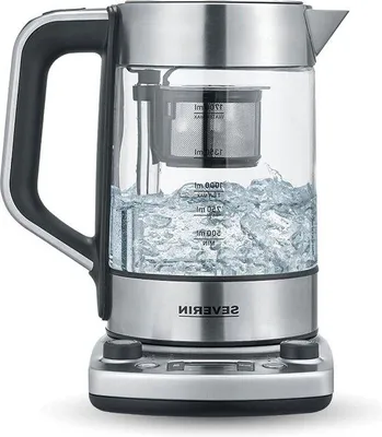 Image de Réservoir d'eau en verre programmable d'une capacité de 17 litres, d'une puissance de 3 000 W, avec système de levage automatique du filtre, minuterie et affichage LED