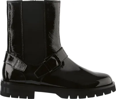 Produktbild von Högl Stiefelette schwarz Lack Biker-Boots 18cm Schafthöhe 20mm Absatz