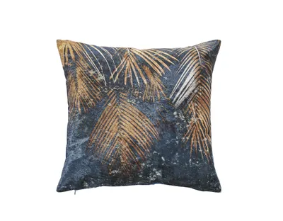 Produktbild von done.® Kissenhülle »Palm Leaves« aus feinem Samt Stoff im Used-Look
