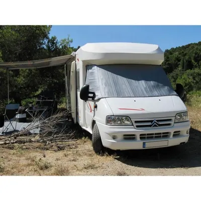 Zdjęcie produktu dla OPTIMA, osłona termoizolacyjna na przednią szybę, 7 mm, do samochodów typu "van" • modele Boxer/Jumper/Ducato, lata produkcji 1994-2006 • kolor: szary