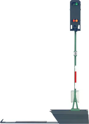 A model railway signal on a white background.