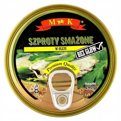 Immagine prodotto di Szproty smażone w oleju MK 240g