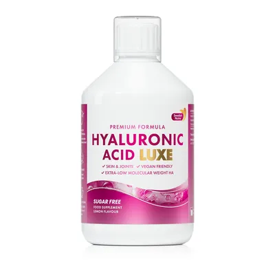 Produktbild von Swedish Nutra Hyaluronic Acid Luxe, Flüssige Hyaluronsäure, 250 mg, mit Vitamin C, Zitronengeschmack, 500 ml, Vegan