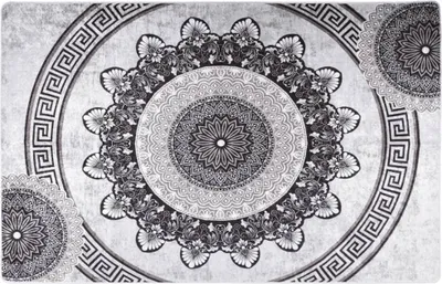 Produktbild von Teppich Waschbar 80x150 cm Mehrfarbig Rutschfest , Designerteppiche Design 2024