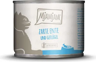 Image de Mjamjam 200gx6 canard tendre & volaille & carottes Cat