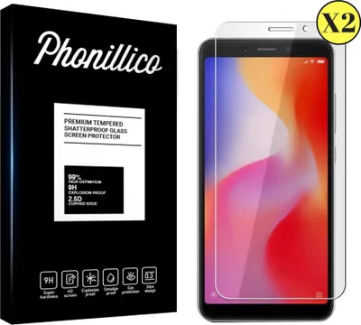 Immagine prodotto di Vetro temperato per Xiaomi REDMI 6 [2 pezzi] Pellicola protettiva dello schermo Antigraffio Vetro Resistente Phonillico®